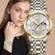 Lige neue kreative Stahl Damen Armband Armbanduhren Damen Top Luxus Damen Uhr Mode wasserdichte