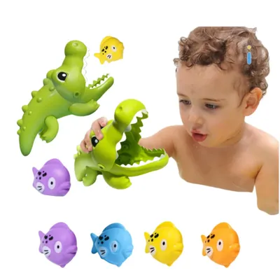 New Summer Plastic Baby Crocodile Bath Toys pesca cattura giochi per bambini giocattoli per bambini