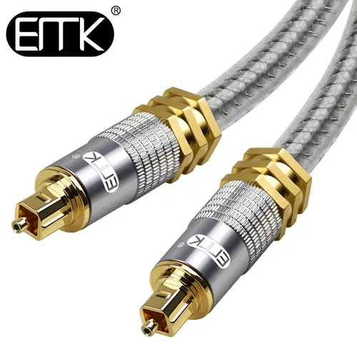 Emk optisches kabel digital toslink faser kabel spdif optisches kabel digitales optisches audio