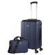 ITACA - Gepäck-Sets, Reisekoffer, Reisekoffer Set, Kofferset, Hartschalenkoffer, Trolley-Set, Luggage - Große Auswahl an Koffer & Trolleys für Jede Reise! 771160B, Marine Blau