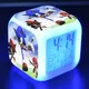 Sonic Figure model LED Clock Alarm 7Colorful Touch Light Desk Watch Sonic Figurine Hedgehog Toys for