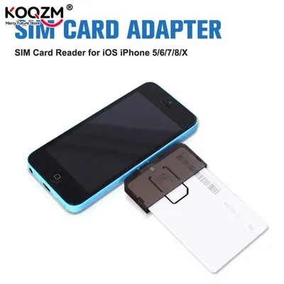 1pc SIM Karte Adapter SIM Kartenleser Mini SIM Nano Für IPhone 5/6/7/8/X Android Phone Connector Adapter Moble Telefon Zubehör