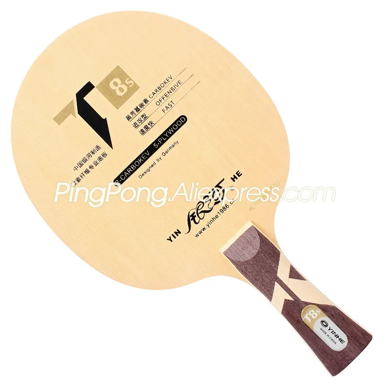 Originale YINHE T8S Hinoki ALC Carbonio Ping Pong Lama Racchetta T8 S Loop Offensivo Velocità di Spin Ping Pong Mazza Paddle