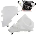 Moto Bianco Interno Carenatura Altoparlante Coperture Per Harley Street Glide Electra Glide Ultra