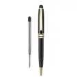 Retractable Metal Ballpoint Pen Gel Ink Pen Fine Point Black for shell Smooth Wr