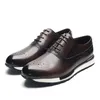 10 Farben handgefertigte Oxford-Sneaker aus echtem Leder für Herren, Schnür-Brogues, Business-Büro, Modemarke, Freizeitschuhe für Herren