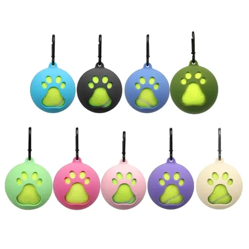 Leichter Tennisballhalter mit Hundeleinenbefestigung freihändiger Haustierball-Abdeckungshalter