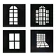 24 style DIY optical snoot background shape effect projection film graphic gobo insert for godox