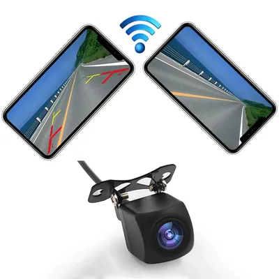 Auto Rückansicht Kamera Wifi HD Nachtsicht Rückansicht Kamera Wireless Mit Monitor Wasserdichte Wifi BackUp Kamera
