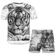 Jungen Mädchen Tiger Kleidung Sets Sommer Nette T Shirts Kurze Hosen 1-14 Jahr 2 stücke Kleidung
