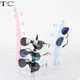 Assemblable Acrylic Glasses Display Stand Black Pink Blue Transparent Glasses Storage Display Stand