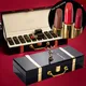 Christmas Lipstick Set Wooden Box Lip Gloss Collection Not Easy to Fade Moisturizing Nude Makeup Kit