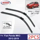 Car Wiper For Fiat Panda MK3 2012-2019 Front Wiper Blades Soft Rubber Windscreen Wipers Auto