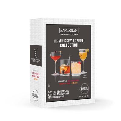 Bartesian The Whiskey Lover's Collection Cocktail Mixer Capsules