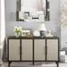 U_Style Light Luxury Style Cabinet with Four Linen Cabinet Doors