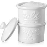 9oz Ceramic Salt Keeper Container with Lid