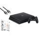 Sony PlayStation 4 Pro 1TB Gaming Console Black HDMI Cable With BOLT AXTION Cleaning Kit Bundle Like New