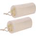 Natural Loofah Sponge (2 Pack) 5â€œ Natural Loofah Exfoliating Body Scrubber Organic Egyptian Loofa Eco Friendly 100% All Natural luffa Cleaning for Deep Clean Skin Care Bath Spa Shower Men Women