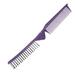 Unique Bargains Portable Folding Hair Comb Travel Portable Folding Mini Hair Comb for Curly Wet Dry Long Hair Purple