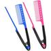 Straightening Comb Salon Straightening 2PCS foldComb Salon Hair Brush Combs Hairdressing Styling Hair Straightener V-Shaped Straight Comb Straightener Comb