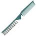 Unique Bargains Portable Folding Hair Comb Travel Portable Folding Mini Hair Comb for Curly Wet Dry Long Hair Green