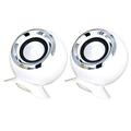 BESTONZON 2pcs USB Computer Speaker Professional Computer Speaker Small Computer Speaker