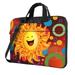 ZICANCN Laptop Case 14 inch Sun Laugh Shine Work Shoulder Messenger Business Bag for Women and Men