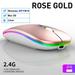 Wireless Bluetooth Mouse 2.4g Wireless Mouse Usb Rechargeable Bluetooth-compatibel Rgb Silent Ergonomic Mouse With Backlight Compatible For Laptop Ipad