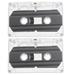 HOMEMAXS 2pcs Replacement Cassette Tape 30 Min Recording Time Tape Recording Supply