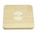 BESTONZON 1PC 10W Wireless Phone Charger Portable Mobile Phone Recharger Wooden Phone Charging Plate Creative Quick Charging Device for Home Outdoor Use (Yellow Wood Grain)