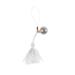 NUOLUX Bells Pendant Accessories Round Seal Bright Colored Japanese Water Bells Wrinkle Grain Copper Bells with Hanging Tassel for DIY Backpack Phone Case Pendant (White)