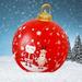 KIHOUT Clearance Giant inflatables Christmas PVC Decorated Ball 24 Xmas Blow up Balls Inflatable Decorated Ball for Yard Lawn Porch Tree Pool Tree Decor Indoor Outdoor christmas decorations Outdoor