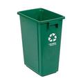 Recycling Container 15 Gallon 12 W X 18 D X 24 H Green