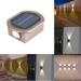 4Pcs Solar Wall Light up and down Wall Mounted Ip65 Waterproof Solar Lights Outdoor Illuminate Outdoor Sunlight Lamp for Home Garden Porch Bronze