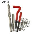 15-Piece Helicoil Car Coil Tool - Metric Thread Insert Kit - Suitable for M5 M6 M8 M12 and M14 - Repair and Reinforce Threads