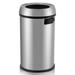 GymChoice 65 Liter / 17 Gallon Open-Top Trash Can Outdoor Stainless Steel Waste Bin for Commercial and Home Use