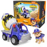 Rubble & Crew Mixâ€™s Cement Mixer Toy Truck with Action Figure and Movable Construction Toys Kids Toys for Ages 3 and Up Mix s Cement Truck