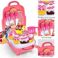 SPOORYYO Kids Kitchen Playset - Family Tool Box Science & Education Toy Suitcase - Boy Girl Accessories Game - Simulation Family Repair Backpack Box Tool Bag for Kids Gift on Sales Clearance