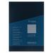 Fabriano Ecoqua Plus Glue-Bound Notebook - Navy 5-4/5 x 8-1/4 Lined