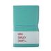 PU Leather Notebook with Colored Pages Notepad with Colored Paper Medium Size (Light Blue)