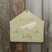 Fanshiluo Santa Wish List Ornament With Pocket For A Letter Personalized With Childâ€™s Name Wooden Envelope Christmas Decoration
