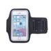 5.5 Inch Universal Arm Band Case Water Resistant Sports Armband Touch Screen Running Exercise Multifunction Phone Case (Black)