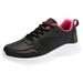 JHLZHS Womens Tennis Shoes Clearance Running Sneakers Casual And Fashionable New Pattern Simple And Solid Color Round Toe Lace Up Flat Bottom Comfortable And Lightweight Pink