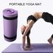 Yirtree Yoga Sports Exercise Mat with Arm Strap - Non-Slip Exercise Mat with High Density Foam for Yoga and Pilates Exercise Workouts 24 x 6 in