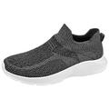 PMUYBHF Mens Tennis Shoes Running Shoes for Men Wide 13 Men Sports Shoes Fashionable Pattern Simple and Pure Color Comfortable Mesh Breathable and Lightweight Casual Shoes Slip On