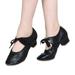 FRSASU Shoes Clearance Lady Style Shallow Mouth Modern Dance Latin Dance Dance Shoe Low Soft Black 7.5(38)