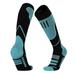 WREESH Unisex Knee High Socks Ski Socks Compression Socks Men Adult High Tube Thickened Warm Ski Men And Winter Towel High Tube Outdoor Climbing Sports Blue