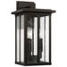 Capital Lighting Barrett 3 Light Outdoor Wall-Lantern Oiled Bronze