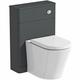 Mode Lois graphite back to wall toilet unit and Tate toilet with soft close seat