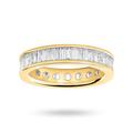 18 Carat Yellow Gold 2.00 Carat Baguette Cut Full Eternity Ring - Ring Size N